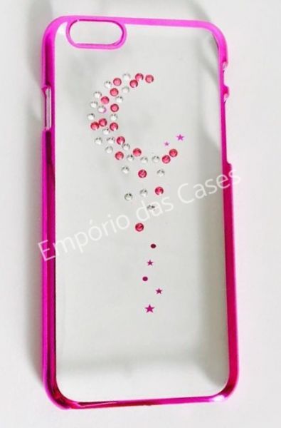 Case Luxuosa Strass Rosa Mod.2 iphone 6 Plus/6s Plus