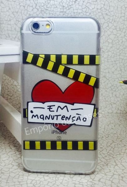 Case de Silicone Em manutenção iphone 6/6s