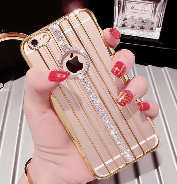 Case Strass Princess Dourado iPhone 5/5s/SE