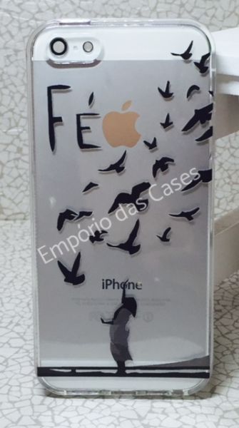 Case de Silicone Fé e Vida iphone 5/5s/SE