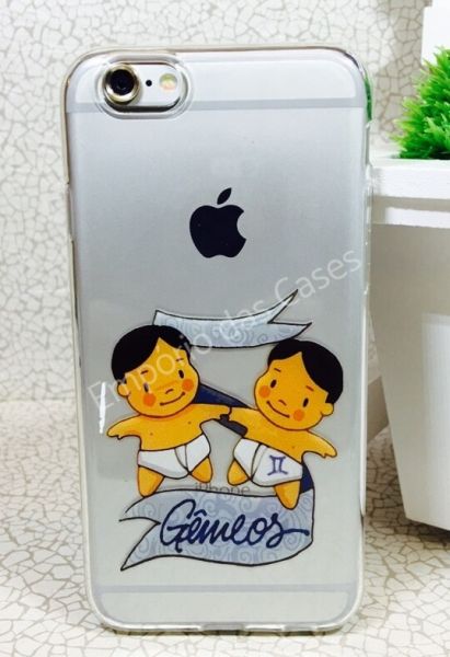 Case de Silicone Gravidez Gêmeos iphone 6/6s