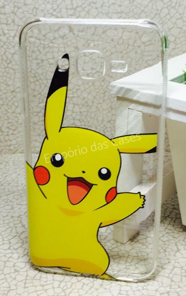 Case de Silicone Pikachu Galaxy J7 J700