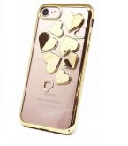 Case Corações Gold iphone 7