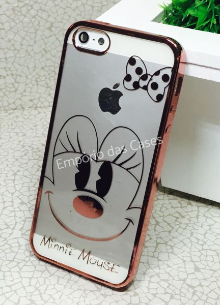 Case Luxo Minnie Rose iPhone 5/5s/SE