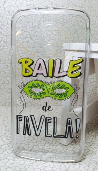 Case de Silicone Baile de Favela Moto G2