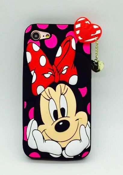 Case 3D Minnie Charme Preto iphone 7