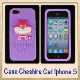 Case Cheshire Cat Roxa iPhone 5/5s/SE