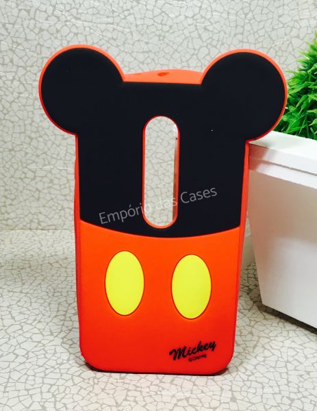 Case 3D Silicone Mickey Orelha Moto G3