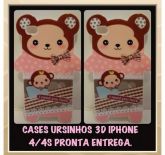 Case Ursinho 3D iPhone 4/4s