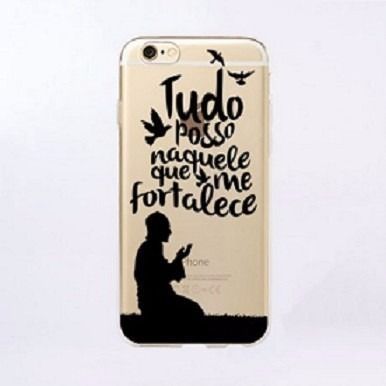 Case de Silicone Tudo posso iphone 5C