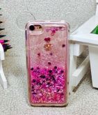 Case Orelha Glitter Rosa e Roxo iphone 7