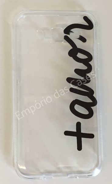 Case de Silicone Mais Amor Galaxy J5 J500