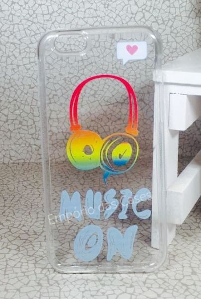 Case de Silicone Music On iphone 6/6s