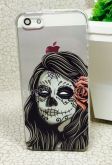 Case de Silicone Caveira Flor iphone 6/6s