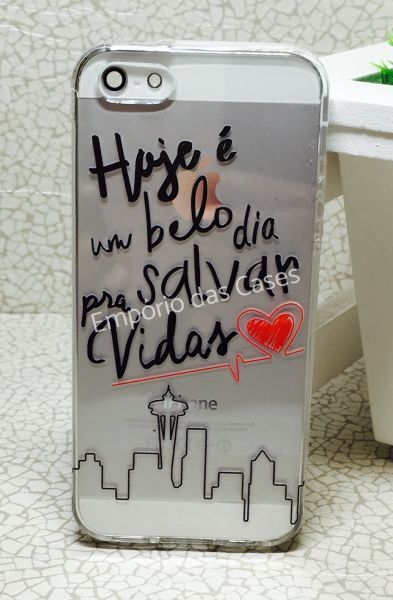 Case de Silicone Salvar Vidas iphone 5/5s/SE