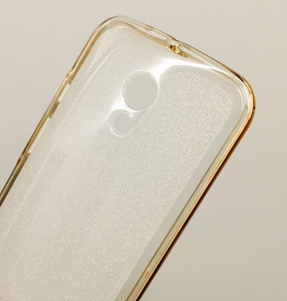 Case Glitter Bumper Dourado Moto G2