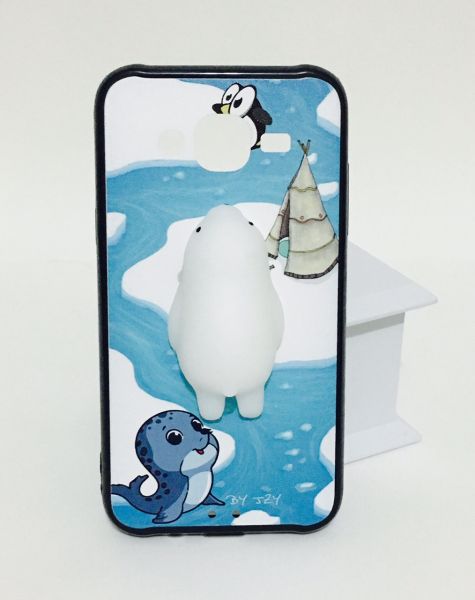 Case 3D Squishy Urso Polar Galaxy J5 J500