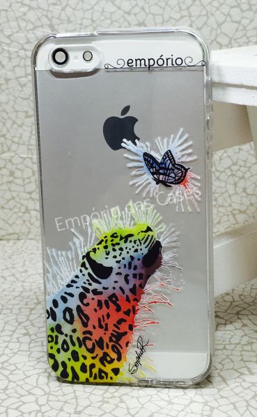 Case Exclusiva Empório - Leopardo Colorido by Sophie iphone 5/5s/SE