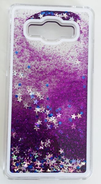 Case Água Glitter Roxo Galaxy ON7