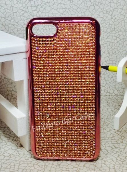 Case Glamour Strass Rose iphone 7