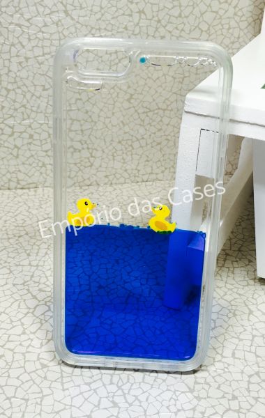 Case Aquário Patinhos Azul iPhone 5/5s/SE