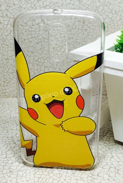 Case de Silicone Pokemon Pikachu Moto G4 /G4 Plus