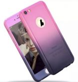 Case 360 Híbrida Pink e Roxo iPhone 6/6s