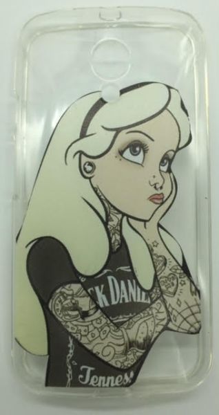 Case de Silicone Alice Tatuada Moto G2