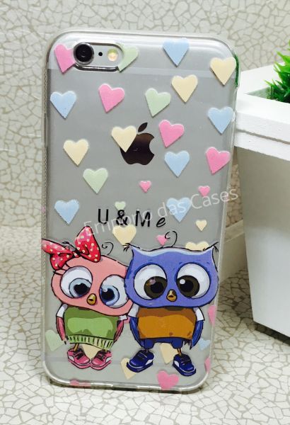 Case de Silicone Corujinhas iphone 6/6s