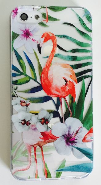 Case de Silicone Nature Flamingo iphone 5/5s/SE