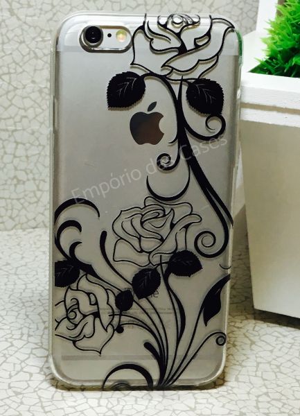 Case de Silicone Arte Floral iphone 6/6s