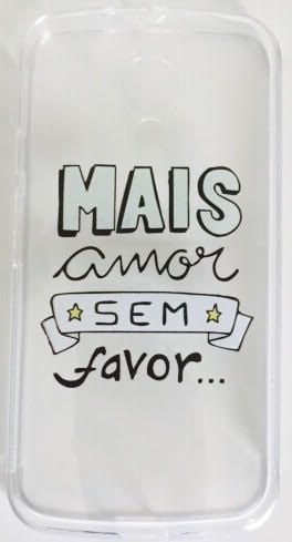 Case de Silicone Mais Amor sem favor Moto G2