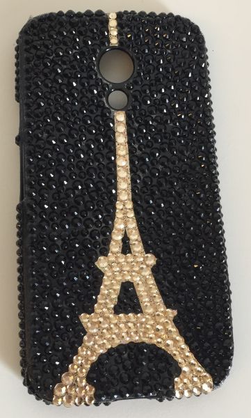 Case Luxo Strass Paris Moto G 2