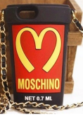 Case Copo Moschino Preto iPhone 4/4s