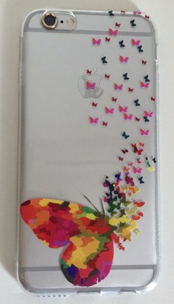 Case de Silicone Borboleta Color iphone 6/6s