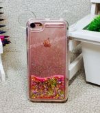 Case Orelha Glitter Rosa e Amarelo iphone 7