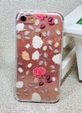 Case de Silicone Flores iphone 7