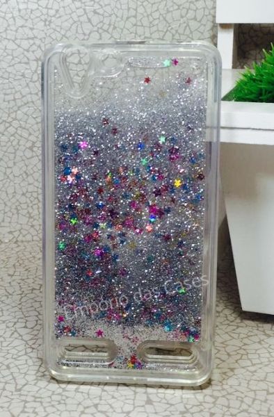 Case Água Glitter Prata Lenovo K5