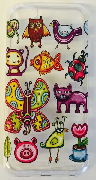 Case de Silicone Animais Iphone 5/5s/SE