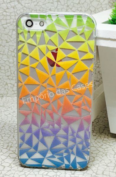 Case de Silicone Pedaços de Cor iphone 6/6s