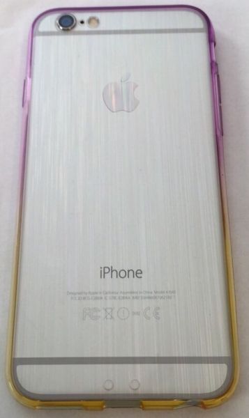 Case Brilhante Degrade Rosa e Amarelo iphone 6