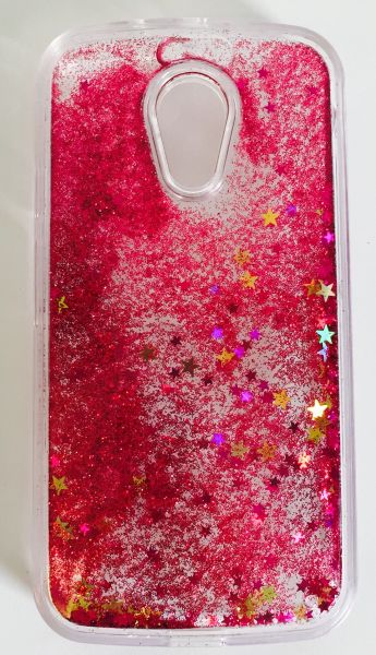 Case Água Glitter Star Pink Moto G2