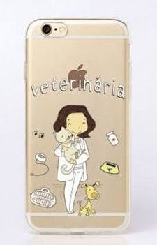 Case de Silicone Profissão Veterinária iphone 6 plus