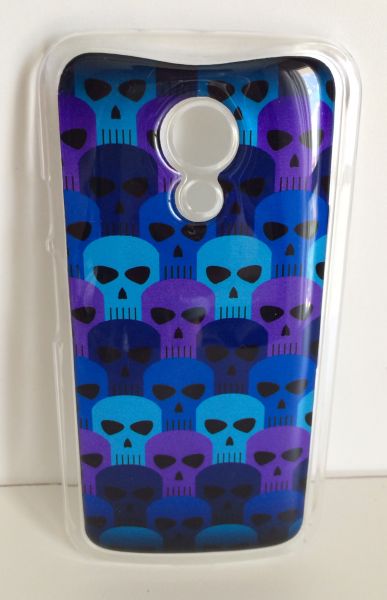 Case Caveira Blue Moto G 2