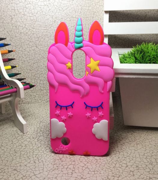 Case 3D Doce Unicórnio Pink K10 2017