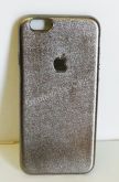 Case de Silicone Glitter Luxo Prata iPhone 6/6s