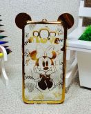 Case Luxo Minnie Fofa Orelha Gold Galaxy J7 J700