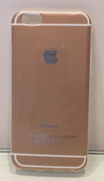 Case de Silicone Apple Dourado iPhone 6