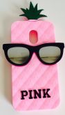 Case Abacaxi Pink Rosa Neon Moto G2