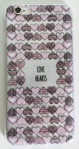 Case de Silicone Love Hearts Iphone 6/6s